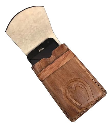 Capa Pra Celular Em Couro Legitimo Rebaixada Proteção Oferta - 4